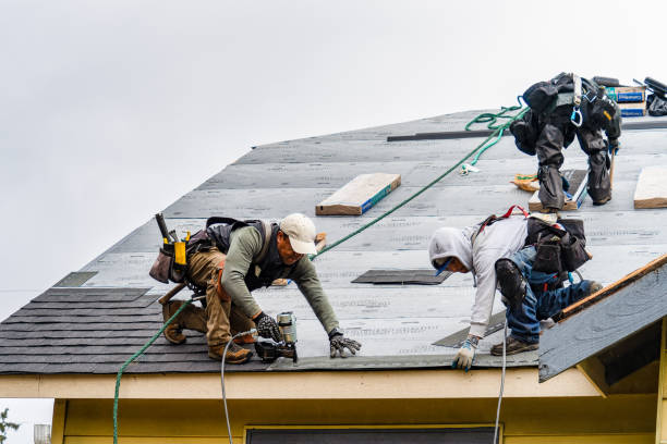 Professional Gutter Installation technician working in Burlingame, KS